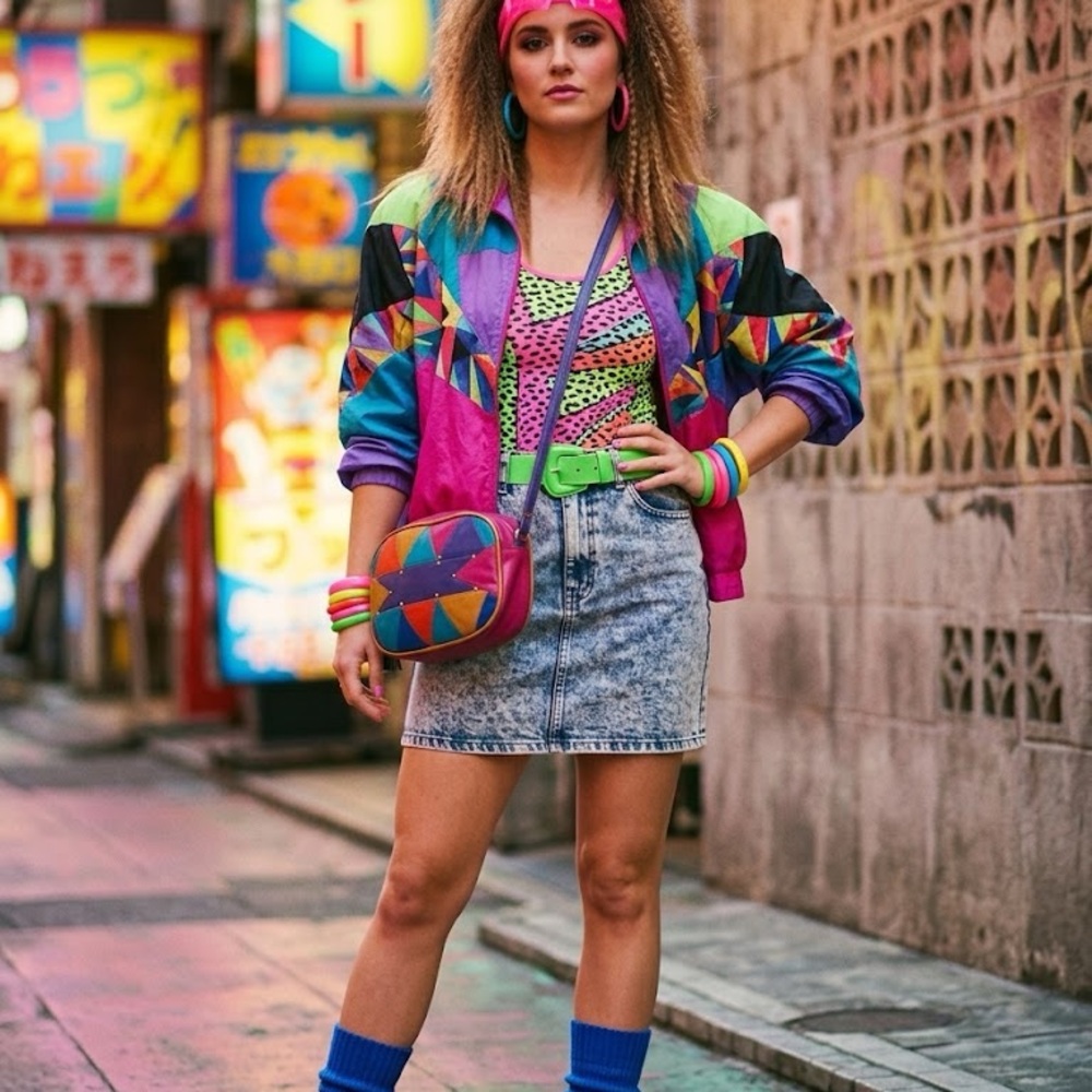 Vintage All Leather Multicolor crossbody